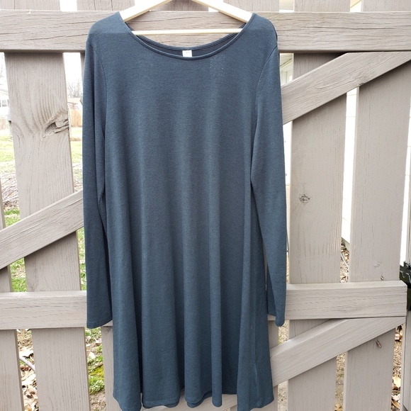 Old Navy Dresses & Skirts - Old Navy Womens XL/16 Dress Long Sleeve Green